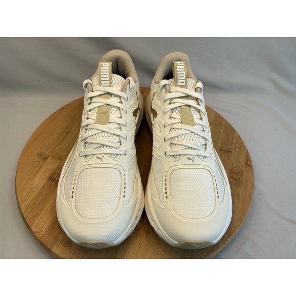 Puma Running Sneakers 9m Women X-Cell Lightspeed Frosted Ivory Puma Gold NIB - Picture 2 of 6